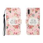 For OPPO A11 3D Colored Drawing Horizontal Flip Leather Case with Holder & Card Slot & Wallet(Rose Flower) - 1