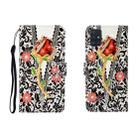 For Galaxy A51 3D Colored Drawing Horizontal Flip Leather Case with Holder & Card Slot & Wallet(Screw Rose Flower) - 1