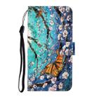 For Galaxy S20 Ultra 3D Colored Drawing Horizontal Flip Leather Case with Holder & Card Slot & Wallet(Purple Butterfly) - 2