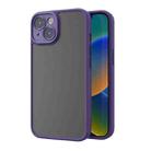 For iPhone 14 ROCK Guard Skin-feel Phone Case (Purple) - 1