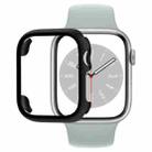 Tempered Glass Film PC Watch Case For Apple Watch Series 9 / 8 / 7 45mm(Black) - 1