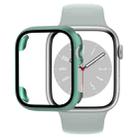 Tempered Glass Film PC Watch Case For Apple Watch Series 9 / 8 / 7 45mm(Green) - 1