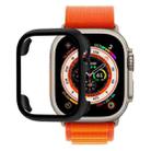 Tempered Glass Film PC Watch Case For Apple Watch Ultra 49mm(Black) - 1