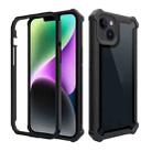 For iPhone 14 Plus Shockproof Space Phone Case (Black) - 1