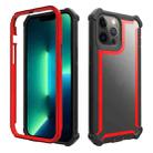 For iPhone 13 Pro Max Shockproof Space Phone Case (Black Red) - 1