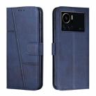 For Infinix Note 12 VIP Stitching Calf Texture Buckle Leather Phone Case(Blue) - 1