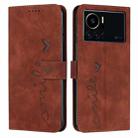 For Infinix Note 12 VIP Skin Feel Heart Pattern Leather Phone Case(Brown) - 1