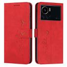 For Infinix Note 12 VIP Skin Feel Heart Pattern Leather Phone Case(Red) - 1