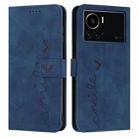 For Infinix Note 12 VIP Skin Feel Heart Pattern Leather Phone Case(Blue) - 1