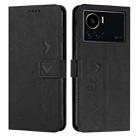 For Infinix Note 12 VIP Skin Feel Heart Pattern Leather Phone Case(Black) - 1