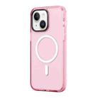 For iPhone 14 ROCK Double-layer Armor Shield MagSafe Magnetic Phone Case (Pink) - 1