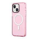 For iPhone 14 Plus ROCK Double-layer Armor Shield MagSafe Magnetic Phone Case (Pink) - 1