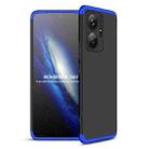 For vivo T1 5G / iQOO Z6 44W / T1 44W GKK Three Stage Splicing Full Coverage PC Phone Case(Black Blue) - 1