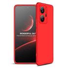 For vivo T1 5G / iQOO Z6 44W / T1 44W GKK Three Stage Splicing Full Coverage PC Phone Case(Red) - 1