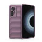 For Xiaomi Redmi K50 Ultra / Xiaomi 12T Magic Shield TPU + Flannel Phone Case(Purple) - 1