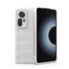 For Xiaomi Redmi K50 Ultra / Xiaomi 12T Magic Shield TPU + Flannel Phone Case(White) - 1