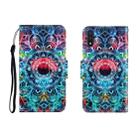 For Galaxy A01 Colored Drawing Horizontal Flip Leather Case with Holder & Card Slot & Wallet(Green Eyes) - 1