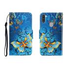 For OPPO A11 Colored Drawing Horizontal Flip Leather Case with Holder & Card Slot & Wallet(Jade Butterfly) - 1