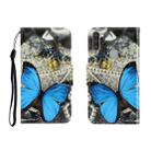 For OPPO A11 Colored Drawing Horizontal Flip Leather Case with Holder & Card Slot & Wallet(A Butterfly) - 1