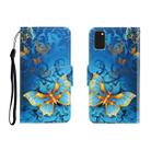 For Galaxy A41 Colored Drawing Horizontal Flip Leather Case with Holder & Card Slot & Wallet(Jade Butterfly) - 1