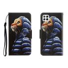 For Huawei P40 Lite Colored Drawing Horizontal Flip Leather Case with Holder & Card Slot & Wallet(Down Jacket Cat) - 1