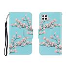 For Huawei P40 Lite Colored Drawing Horizontal Flip Leather Case with Holder & Card Slot & Wallet(Magnolia) - 1