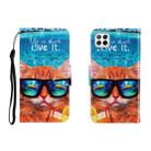 For Huawei P40 Lite Colored Drawing Horizontal Flip Leather Case with Holder & Card Slot & Wallet(Underwater Cat) - 1