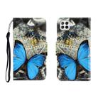 For Huawei P40 Lite Colored Drawing Horizontal Flip Leather Case with Holder & Card Slot & Wallet(A Butterfly) - 1