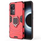 For Xiaomi Redmi K50 Ultra / Xiaomi 12T Magnetic Ring Holder PC + TPU Phone Case(Red) - 1