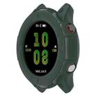 For Garmin Forerunner 255S TPU Armor Hollow Protective Case(Olive Green) - 1