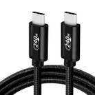 PD240W USB-C / Type-C to Type-C Fast Charging Data Cable, Length:2m(Black) - 1