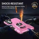 For Samsung Galaxy S21+ 5G Ring Holder Armor Hybrid Phone Case(Pink) - 5