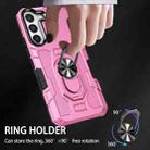 For Samsung Galaxy S21+ 5G Ring Holder Armor Hybrid Phone Case(Pink) - 6