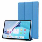 For Huawei MatePad Pro 11 2022 Silk Texture Leather Tablet Case with Three-folding Holder(Light Blue) - 1