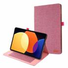 For Huawei MatePad Pro 11 2022 Fabric Texture Horizontal Flip Leather Tablet Case(Red Wine) - 1