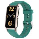 For Huawei Watch Fit Mini 16mm Silicone Watch Band(Pine Green) - 1