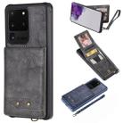 For Galaxy S20 Ultra Vertical Flip Shockproof Leather Protective Case with Short Rope, Support Card Slots & Bracket & Photo Holder & Wallet Function(Gray) - 1