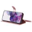 For Galaxy S20 Plus 2 in 1 Solid Color Detachable PU Leather Case with Card Slots & Magnetic Holder & Photo Frame & Wallet & Strap(Rose Gold) - 6