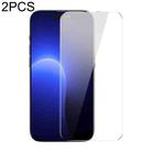 For iPhone 14 Pro 2pcs Baseus 0.3mm Super Porcelain Crystal Tempered Glass Film - 1