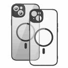 For iPhone 14 Plus Baseus Frame Series Magnetic Phone Case (Black) - 1