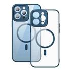 For iPhone 14 Pro Baseus Frame Series Magnetic Phone Case(Blue) - 1