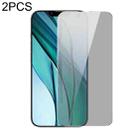 For iPhone 14 / 13 / 13 Pro 2pcs Baseus 0.3mm Full-glass Anti-peeping Tempered Glass Film - 1