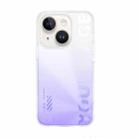 For iPhone 14 Plus WEKOME Gorillas Gradient Colored Phone Case (Purple) - 1