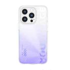 For iPhone 14 Pro WEKOME Gorillas Gradient Colored Phone Case(Purple) - 1