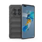 For Huawei Mate 50 Pro Magic Shield TPU + Flannel Phone Case(Dark Grey) - 1