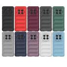 For Huawei Mate 50 Pro Magic Shield TPU + Flannel Phone Case(Dark Grey) - 2