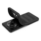 For Huawei Mate 50 Pro Magic Shield TPU + Flannel Phone Case(Dark Grey) - 4