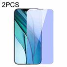 For iPhone 14 Plus / 13 Pro Max Baseus 2pcs 0.3mm Crystal Anti Blue-ray Tempered Glass Film - 1