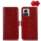 For Motorola Moto X30 Pro 5G / Edge 30 Ultra 5G Crocodile Top Layer Cowhide Leather Phone Case(Red) - 1