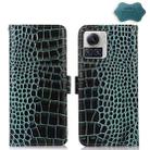 For Motorola Moto X30 Pro 5G / Edge 30 Ultra 5G Crocodile Top Layer Cowhide Leather Phone Case(Green) - 1